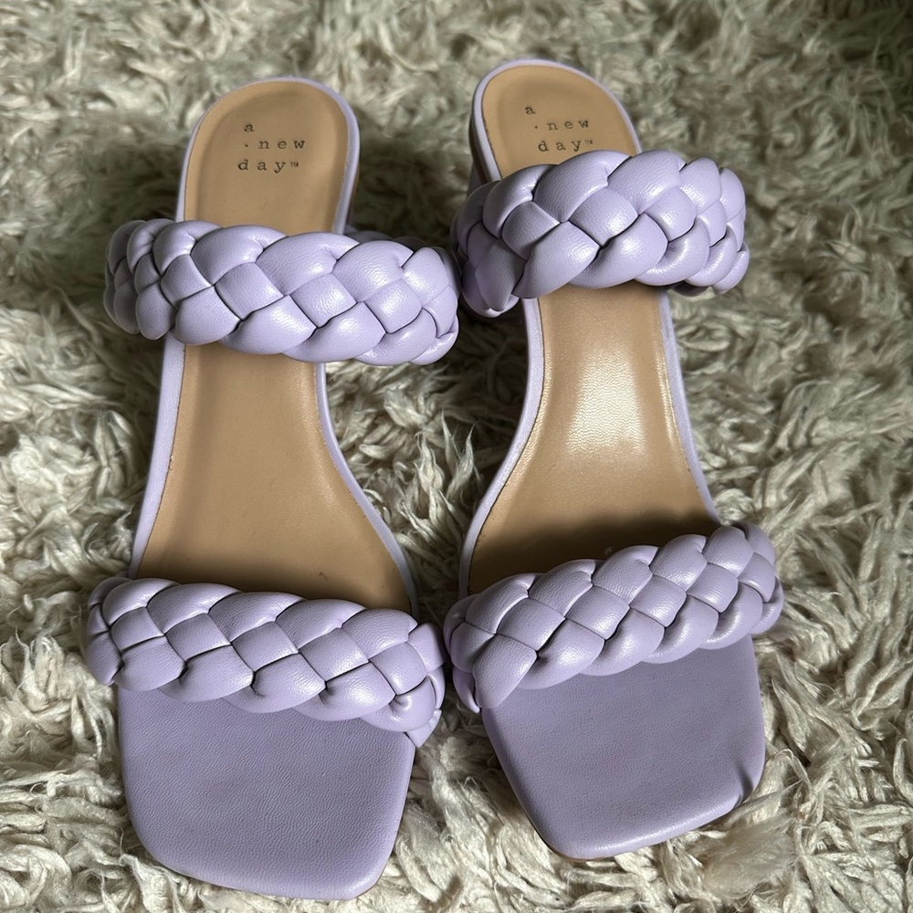 Purple Braided Heels size 8.5